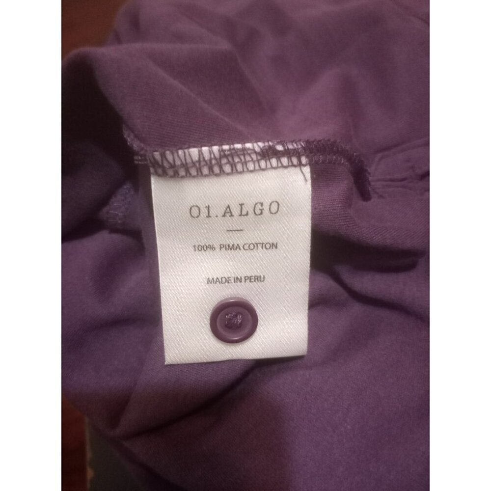 New 01. Algo Polo Shirt Mens Size XL Golf Purple Pima Cotton Short Sleeve - Picture 9 of 11